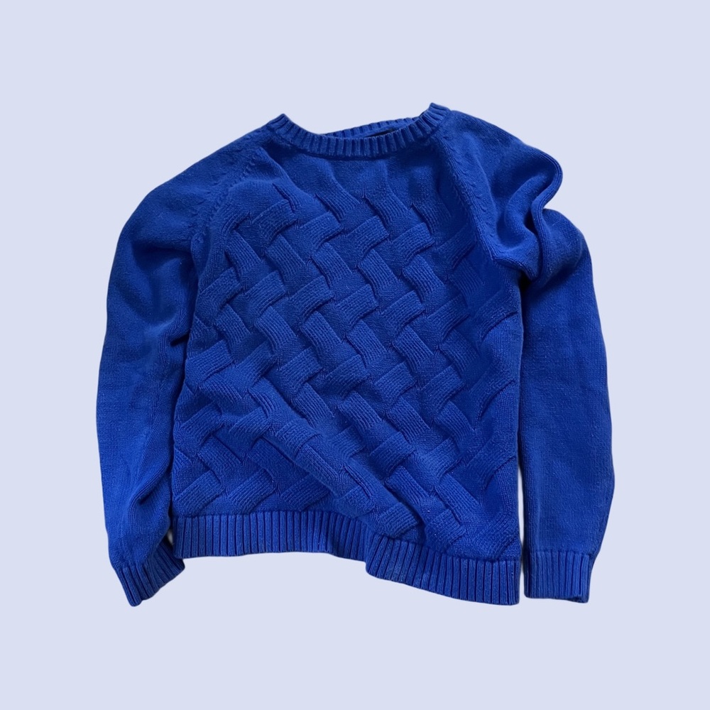 Blue Crew Neck Sweater